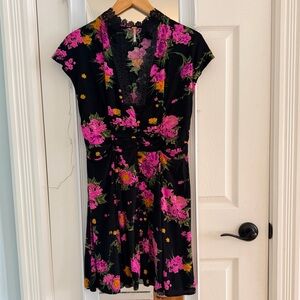 Free People Alora Floral Print Dress